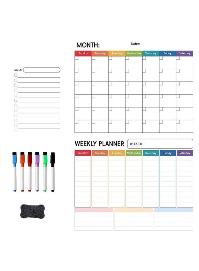 Monthly and Weekly Planner Board
